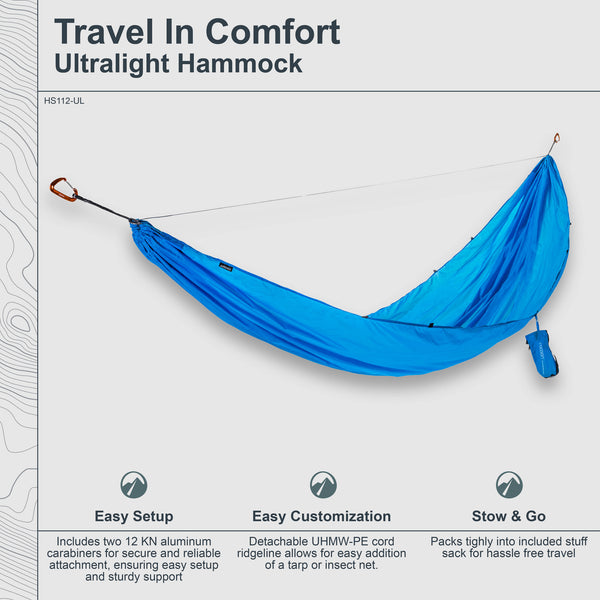 Travel Hammock Ultralight Single