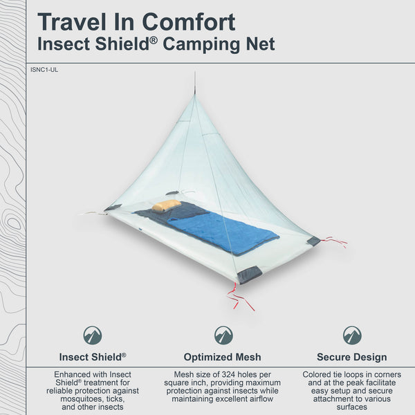 Insect Shield® Camping Net Ultralight Single