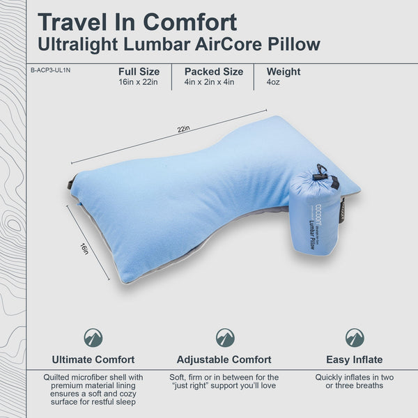 Ultralight Lumbar AirCore Pillow
