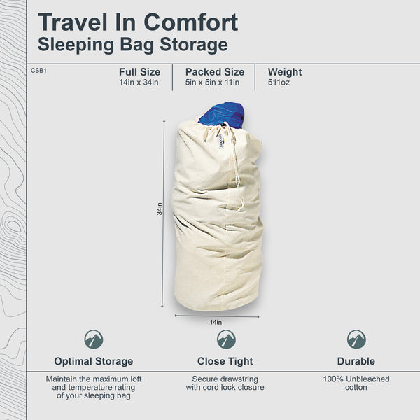 Sleeping Bag Storage Sack Cotton