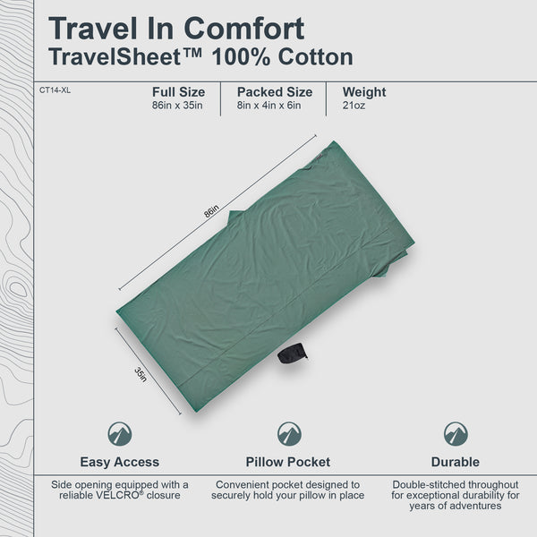 TravelSheet™ Cotton XL