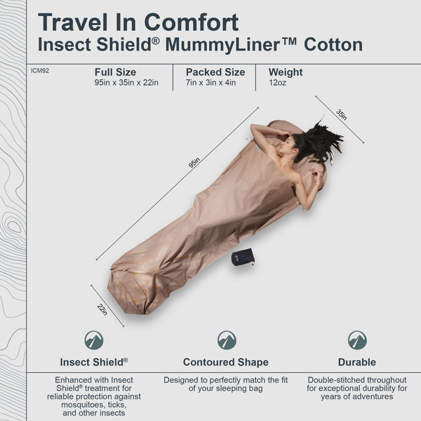Insect Shield® MummyLiner™ Cotton