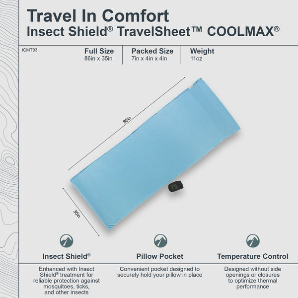 Insect Shield® TravelSheet™ COOLMAX® EcoMade