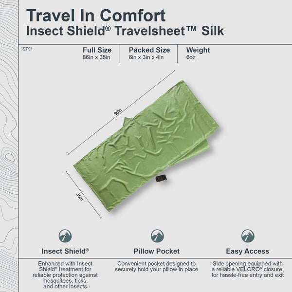 Insect Shield® TravelSheet™ Silk