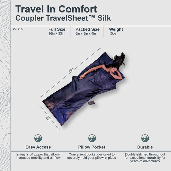 Coupler TravelSheet™ Silk / Cotton
